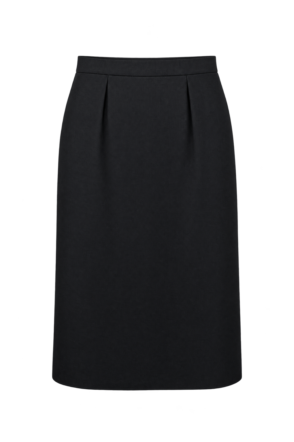 1990s Black Woven Skirt - Front View