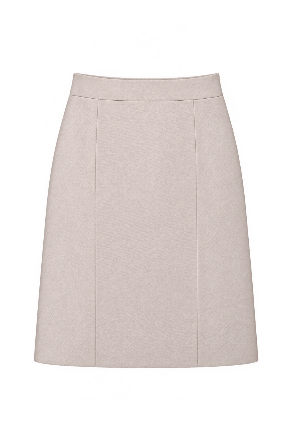 1990s Pale Blush Pink Woven Skirt - Front View