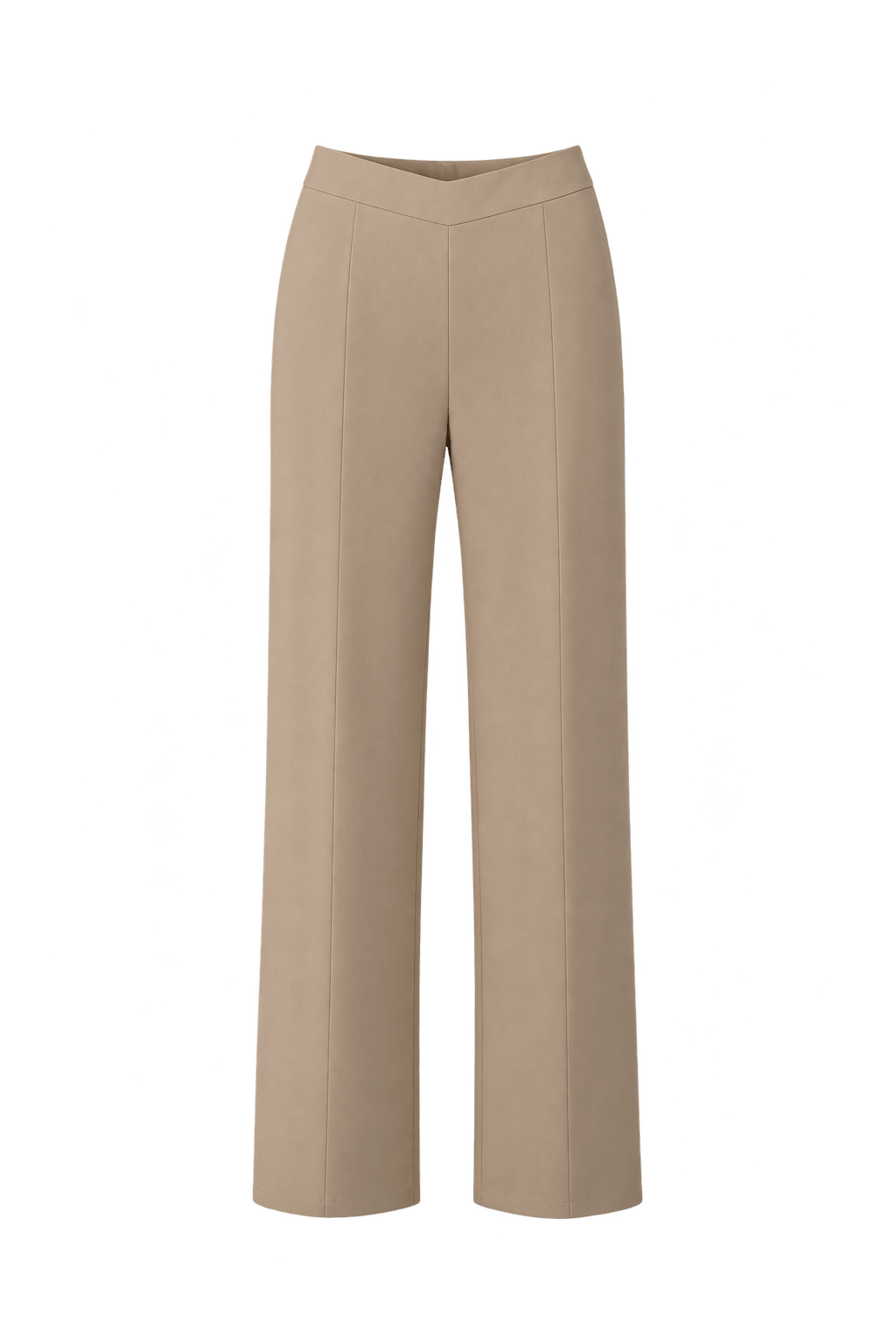 1990s Cream Beige Woven Trousers - Front View