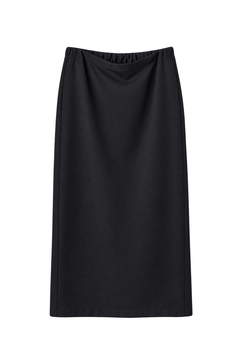 1980s Black Woven Skirt - Front View