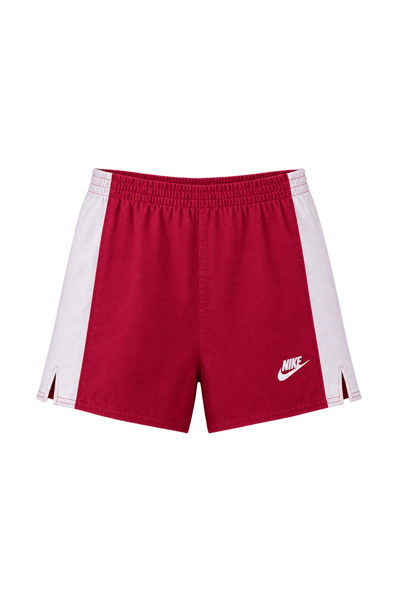 1960s Burgundy Red Woven Shorts - Front View