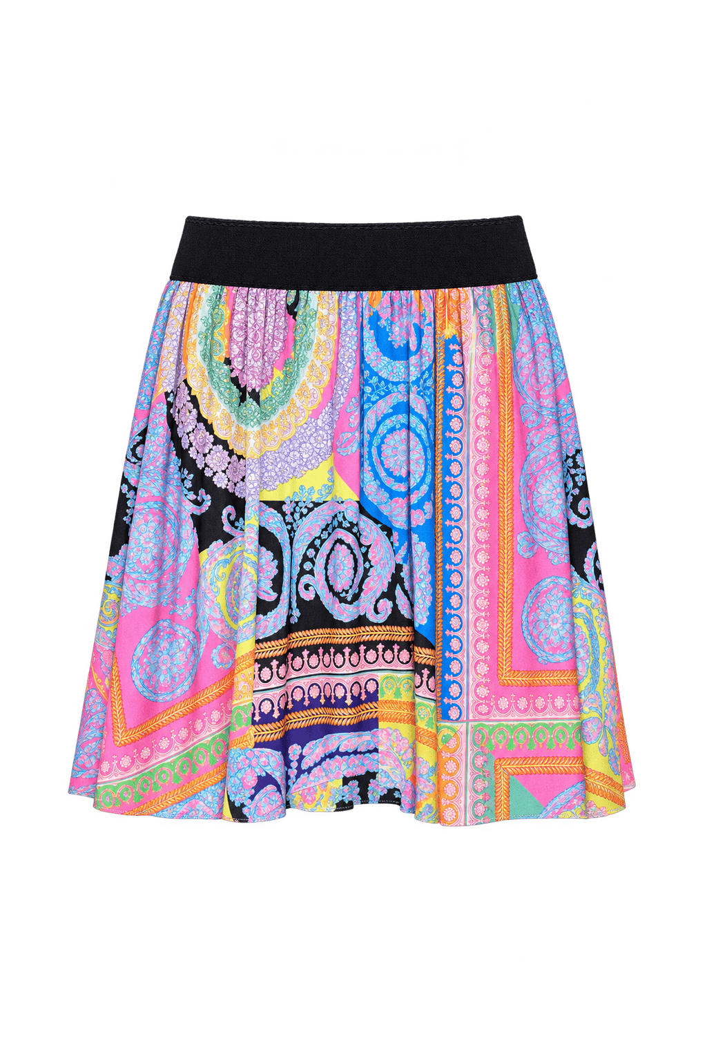 [1960s] Bright Pink Woven Fabric Shorts - Front View