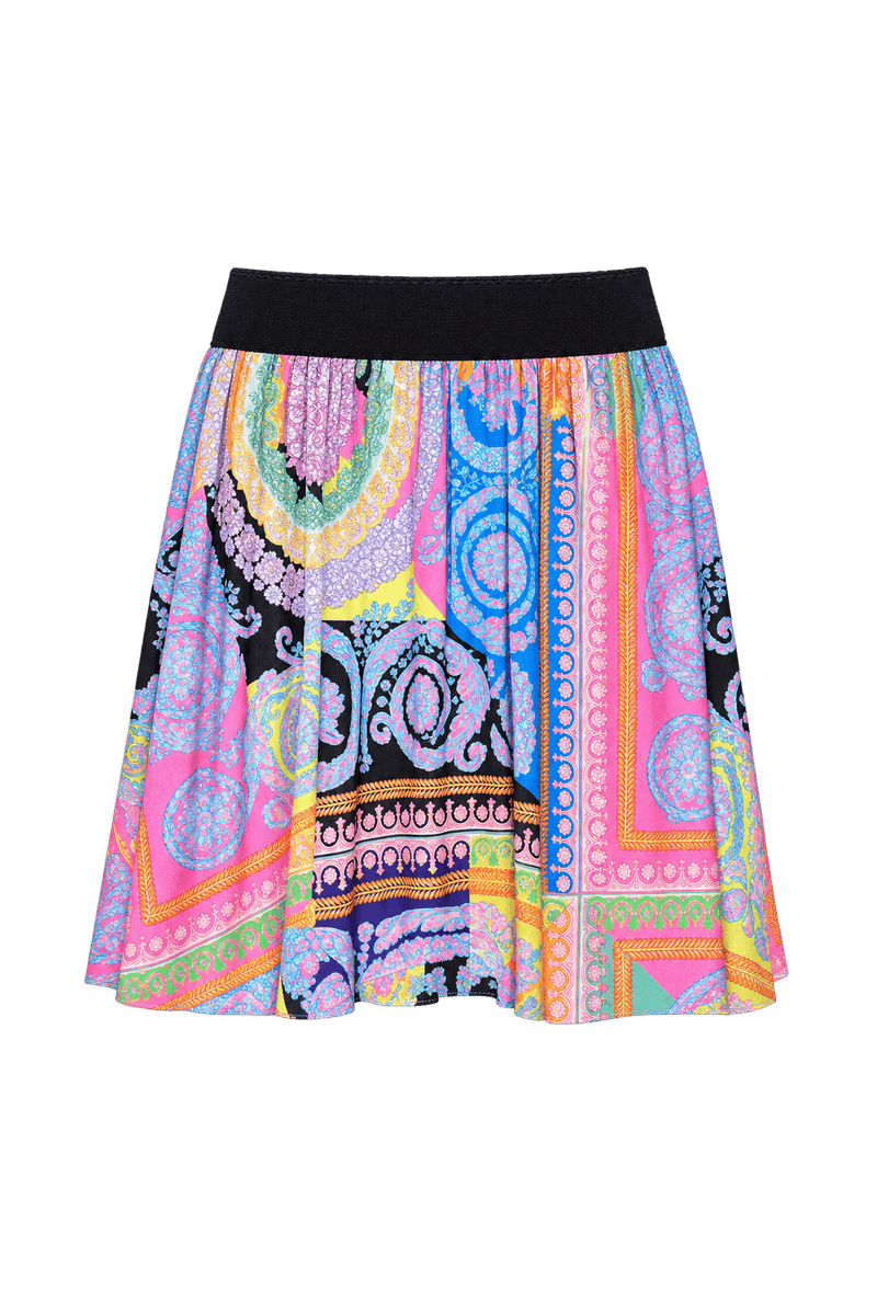 [1960s] Bright Pink Woven Fabric Shorts - Front View
