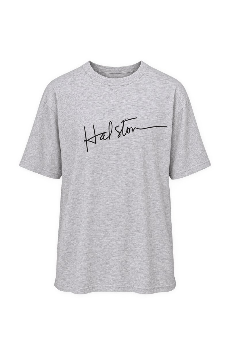 1990s Heather Light Gray Jersey T-Shirt - Front View