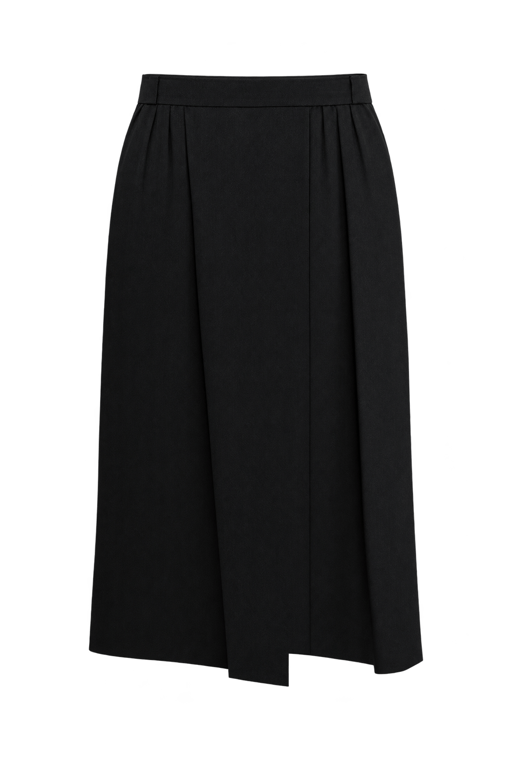 1990s Black Woven Skirt - Front View