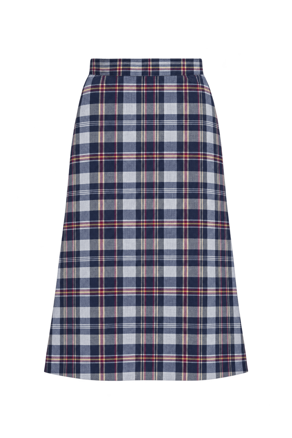 1960s Navy Blue Woven Culottes - Front View