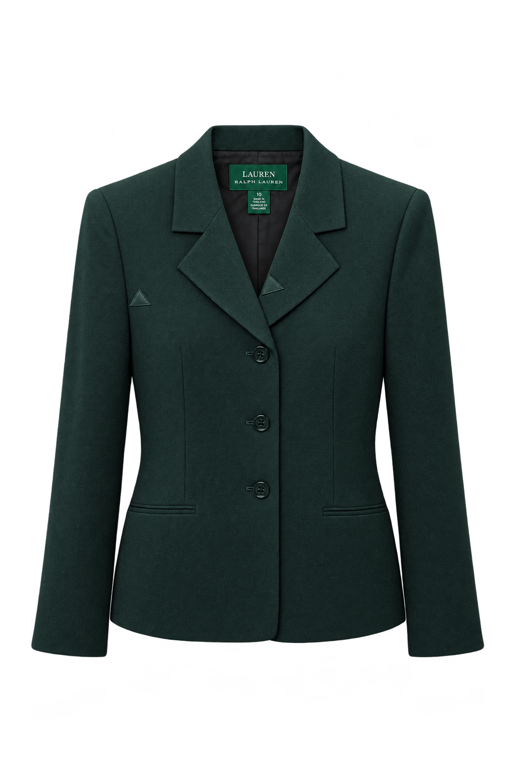 1990s Black Woven Blazer - Front View