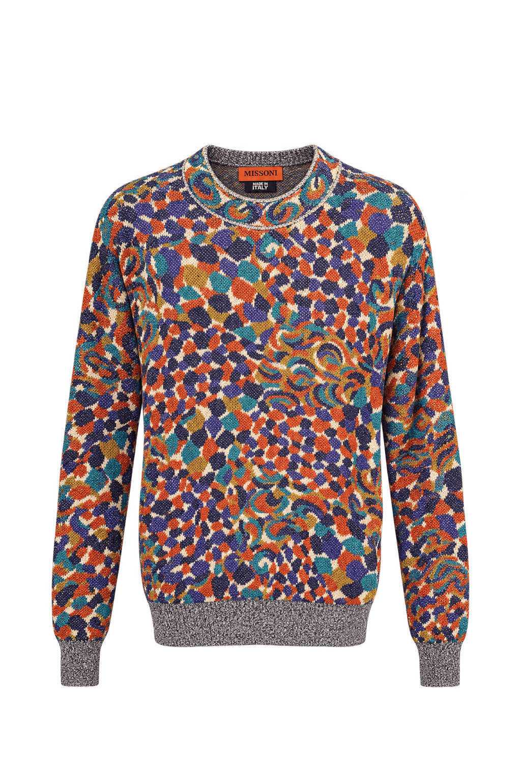 1980s Multicolor Knit Sweater - Front View