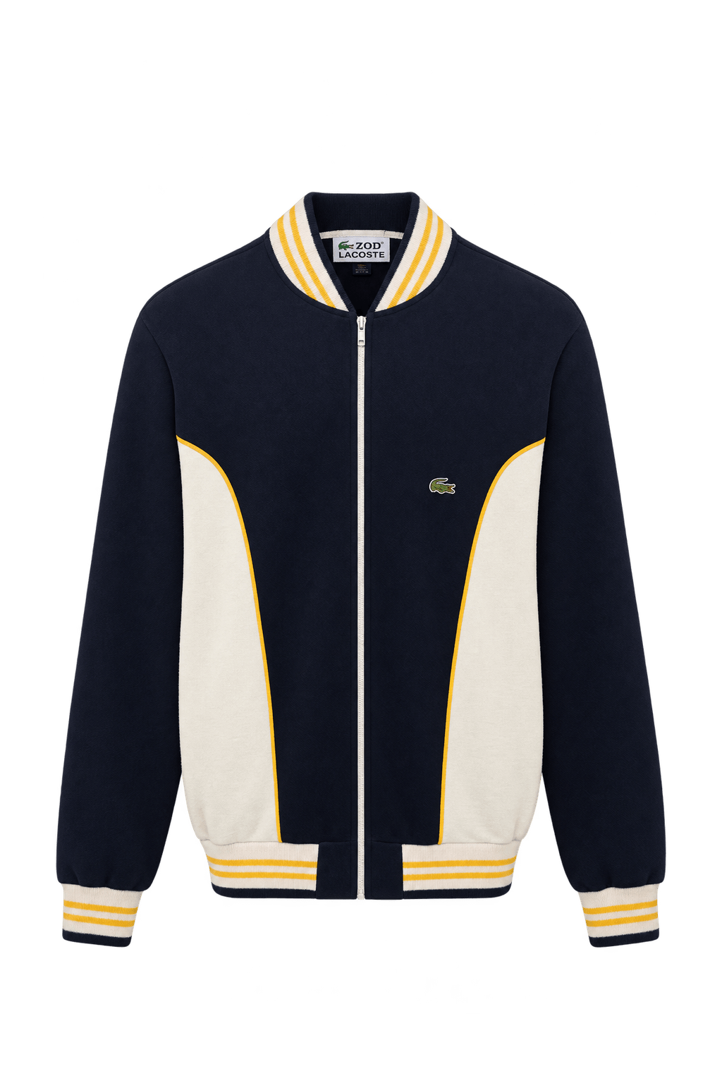 1980s Dark Navy Blue Knit Jacket - Front View