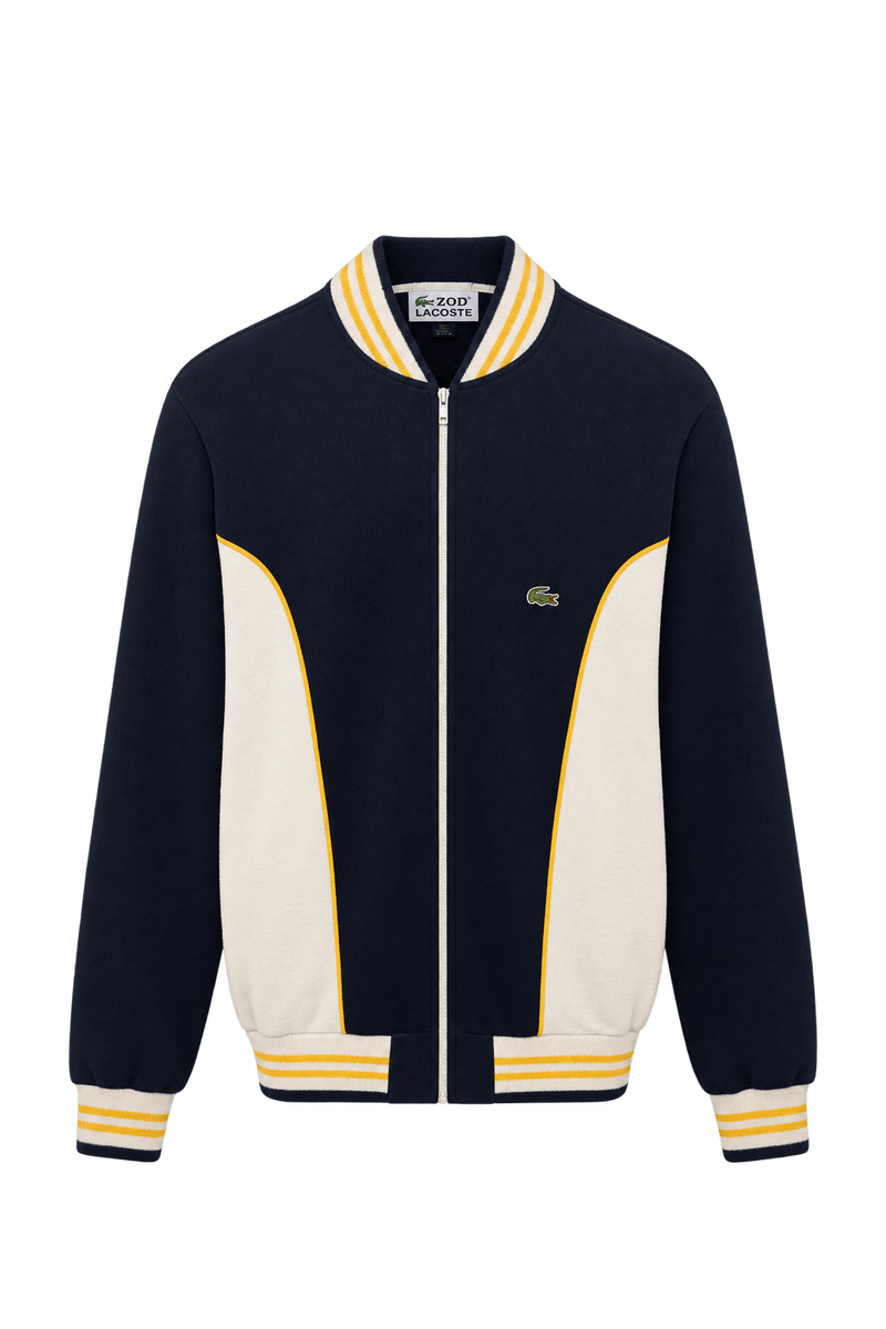 1980s Dark Navy Blue Knit Jacket - Front View