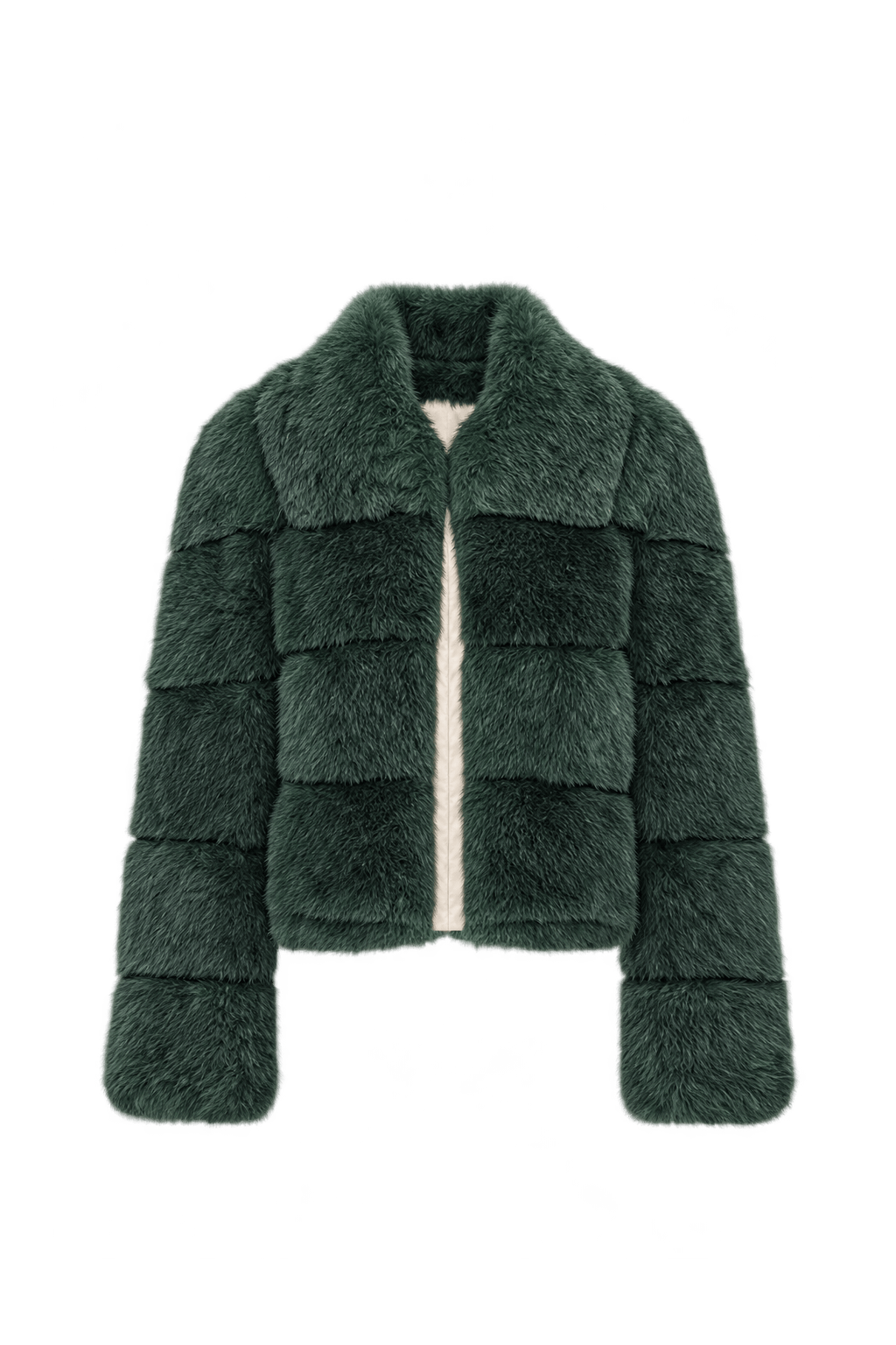 1980s Charcoal Grey Fur Coat - Front View