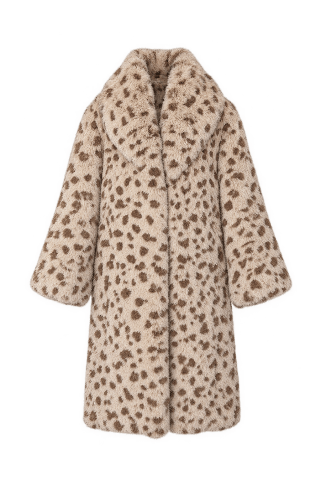 1980s Warm Cream Fur Coat - Front View
